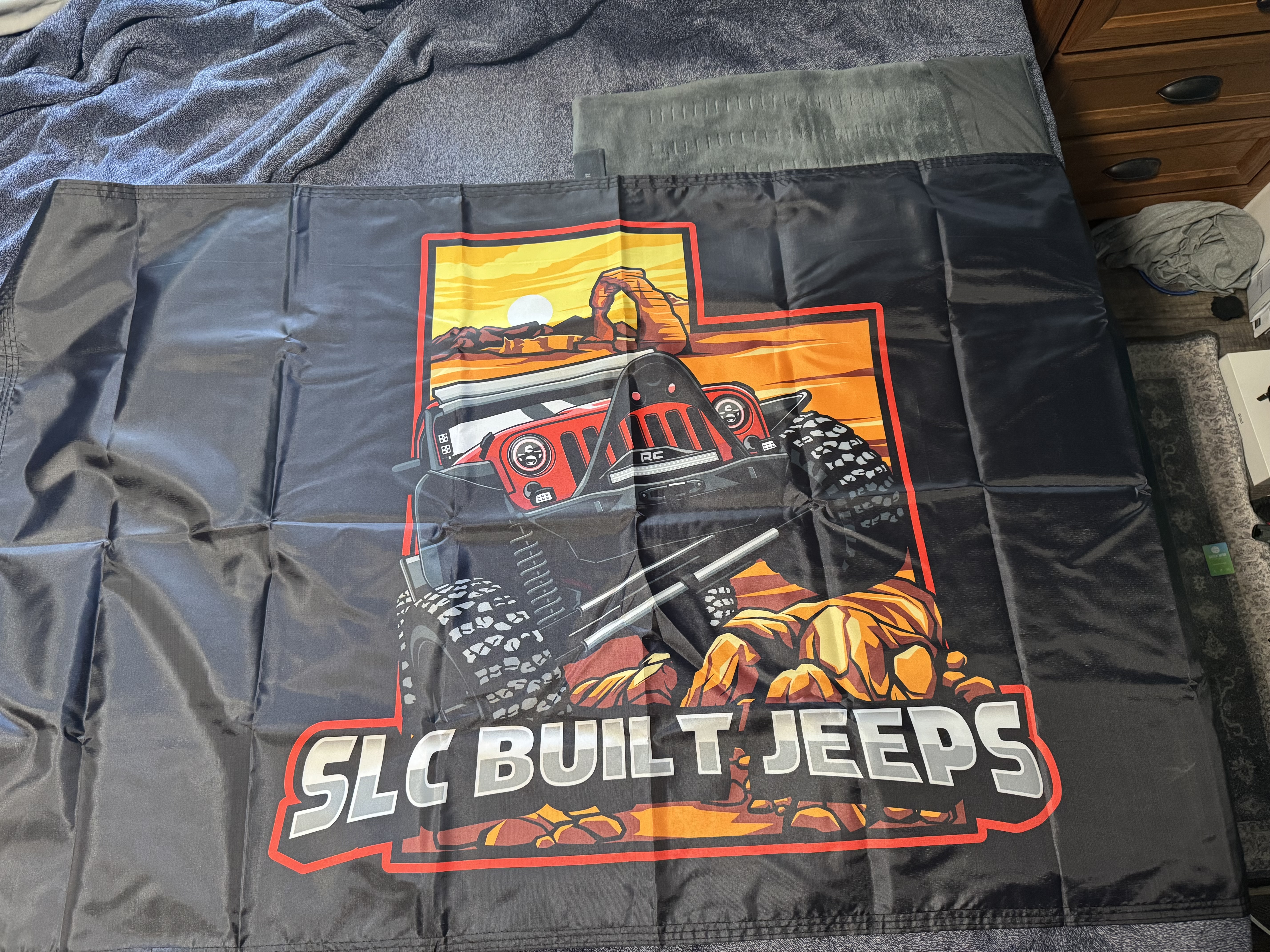 SLC Built Jeeps Flag